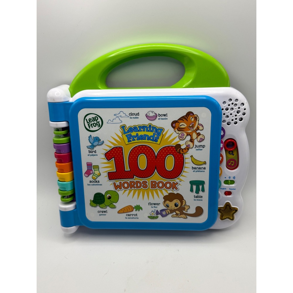 LeapFrog Learning Friends 100 Words Book Bilingual English Spanish Interactive